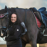 Electric Red Saddle Pad Set