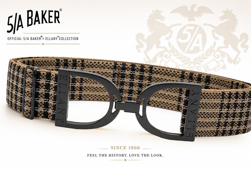 5/A Baker® x Ellany™ Elastic Belt 1.5" with Black Stirrup - Equiluxe Tack