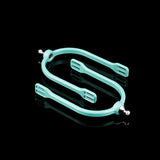 American Equus Quik-X SLIM Interchangeable English Spurs Illusion Tiffany Blue