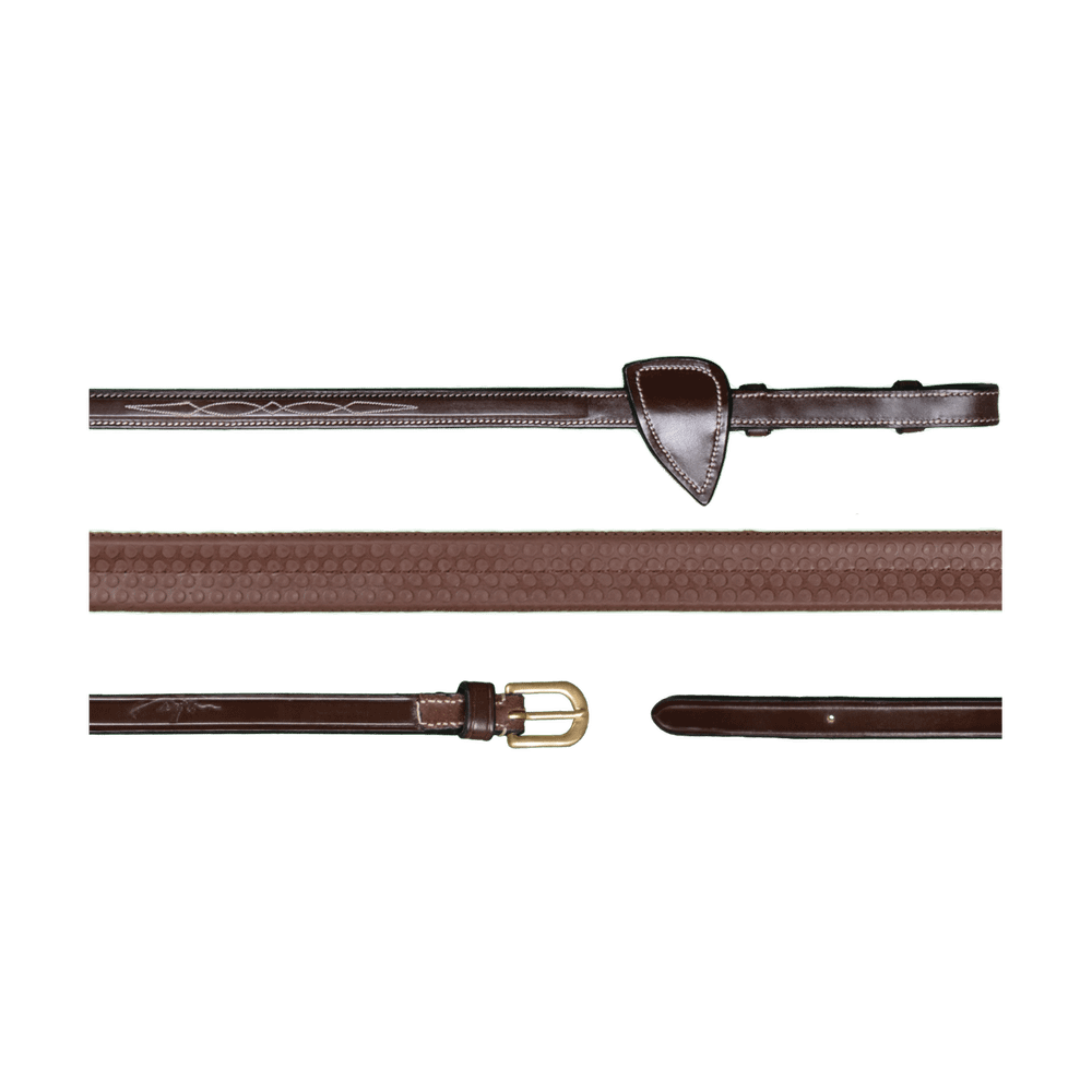 Dy'on 5/8" Rubber Reins Cob Black