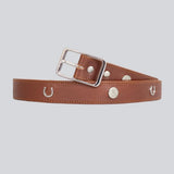 Yagya Leather Buckle Belt Brown