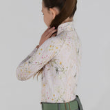 Dapplebay Kids Dragonfly Meadow 1/4 Zip LS Riding Top-Light Pink