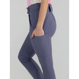 Dapplebay Sport Silicone Knee Patch Breeches-Purple Dusk