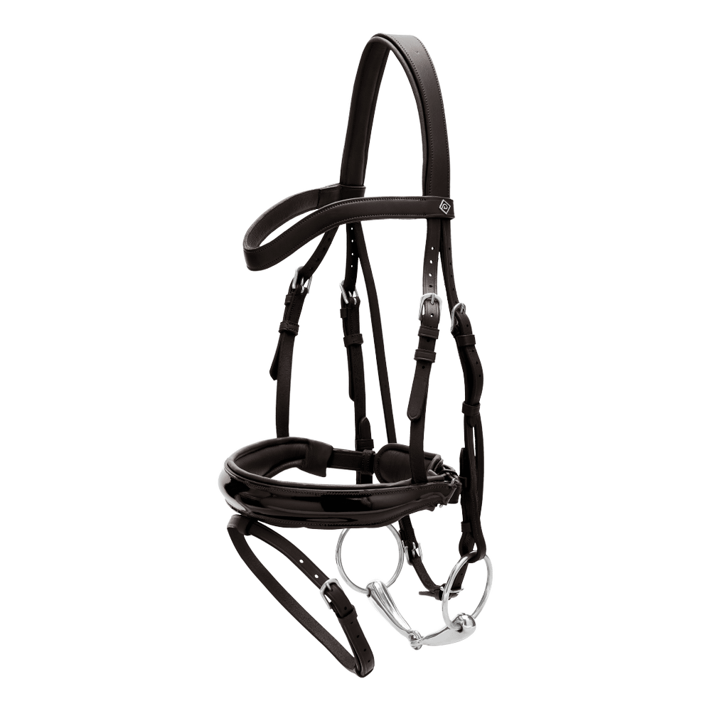 Dy'on Patent Large Crank Noseband Bridle With Flash