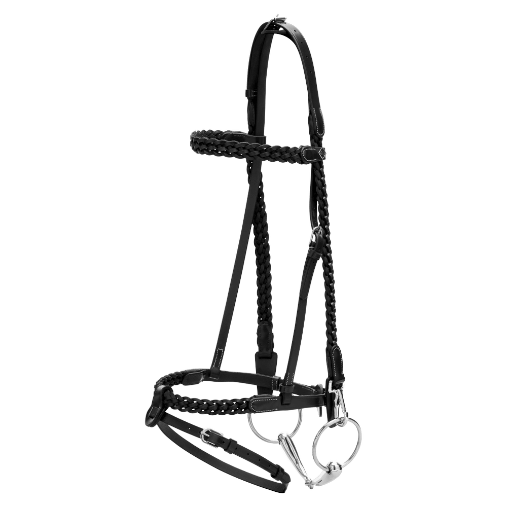 Dy'on Plaited Training Bridle Clip Cheekpieces