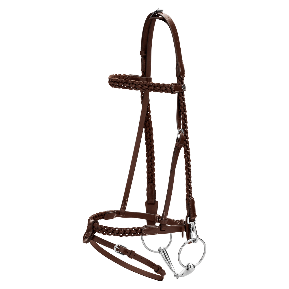 Dy'on Plaited Training Bridle Clip Cheekpieces