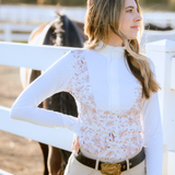 Deinhardt Designs Long Sleeve Capriole Competition Shirt - SEPIA