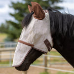 73% UV Draft Fly Mask with Removable Nose - Soft Mesh Ears & Forelock Opening - Kensington Protective Products - Equiluxe Tack