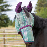 73% UV Draft Fly Mask with Removable Nose - Soft Mesh Ears & Forelock Opening - Kensington Protective Products - Equiluxe Tack