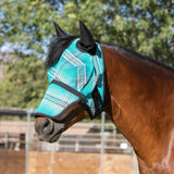 73% UV Draft Fly Mask with Removable Nose - Soft Mesh Ears & Forelock Opening - Kensington Protective Products - Equiluxe Tack