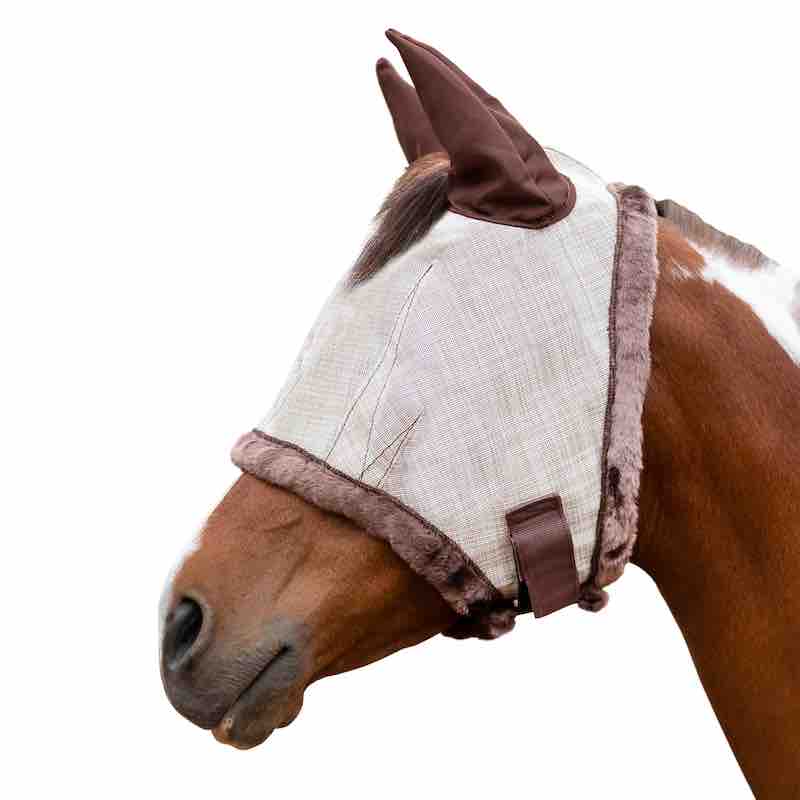 73% UV Fly Mask with Fleece - Soft Mesh Ears & Forelock Opening - Kensington Protective Products - Equiluxe Tack