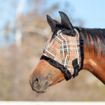 73% UV Fly Mask with Fleece - Soft Mesh Ears & Forelock Opening - Kensington Protective Products - Equiluxe Tack