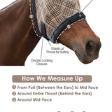 73% UV Fly Mask with Fleece Trim - Open Ear Design with Forelock Freedom - Kensington Protective Products - Equiluxe Tack