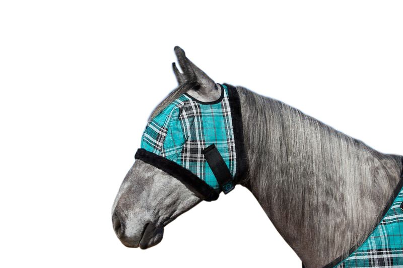 73% UV Fly Mask with Fleece Trim - Open Ear Design with Forelock Freedom - Kensington Protective Products - Equiluxe Tack