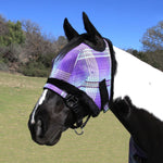 73% UV Fly Mask with Fleece Trim - Open Ear Design with Forelock Freedom - Kensington Protective Products - Equiluxe Tack