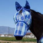 73% UV Fly Mask with Removable Nose - Soft Mesh Ears & Forelock Opening - Kensington Protective Products - Equiluxe Tack