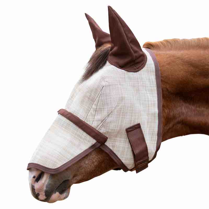 73% UV Fly Mask with Removable Nose - Soft Mesh Ears & Forelock Opening - Kensington Protective Products - Equiluxe Tack