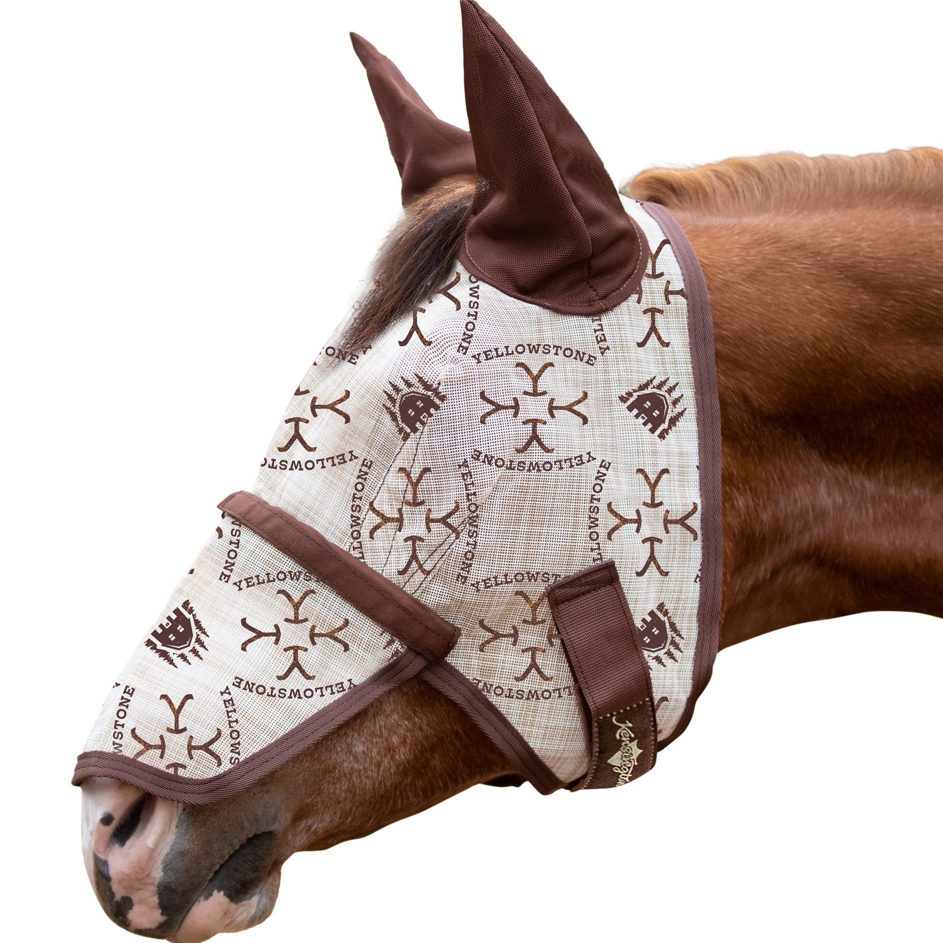 73% UV Fly Mask with Removable Nose - Soft Mesh Ears & Forelock Opening - Kensington Protective Products - Equiluxe Tack