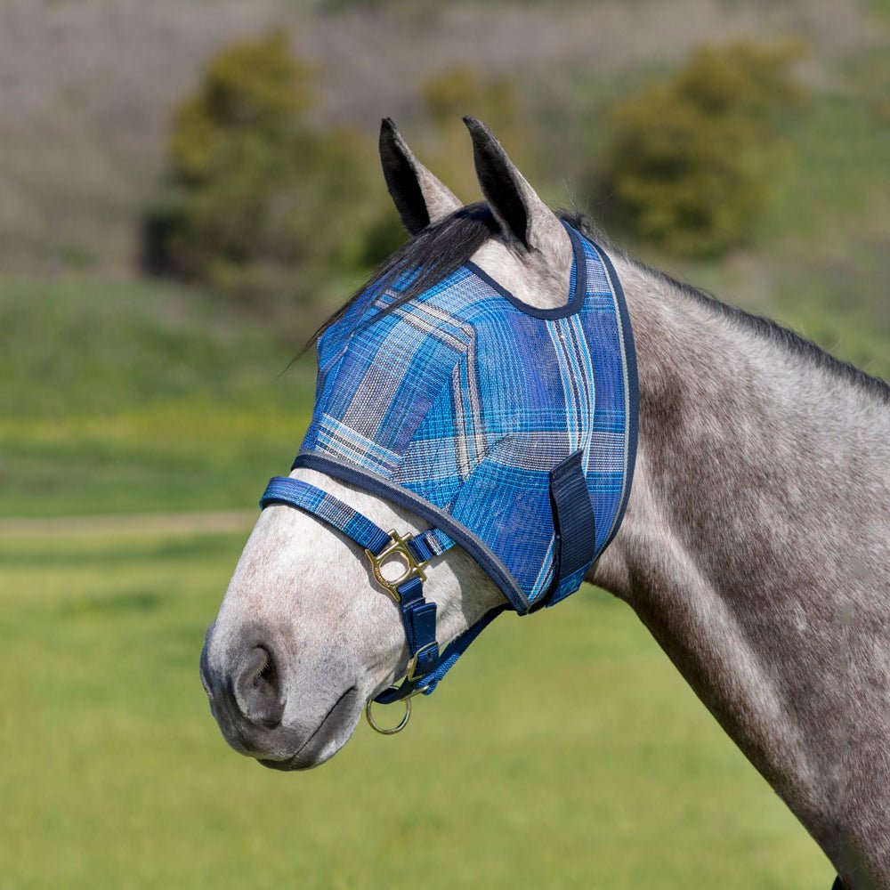 73% UV Fly Mask with Web Trim - Open Ear Design with Forelock Freedom - Kensington Protective Products - Equiluxe Tack