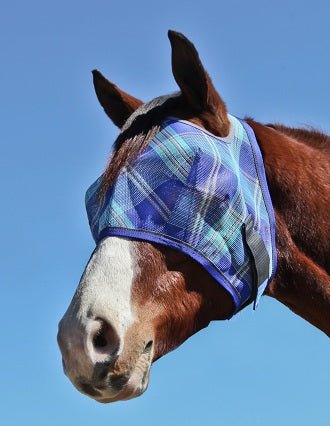 73% UV Fly Mask with Web Trim - Open Ear Design with Forelock Freedom - Kensington Protective Products - Equiluxe Tack