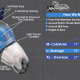 73% UV Fly Mask with Web Trim - Soft Mesh Ears & Forelock Opening  - Kensington Protective Products - Equiluxe Tack