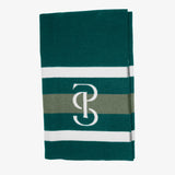 PS of Sweden Striped Wool Blanket - Midnight Green