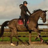Electric Red Saddle Pad Set