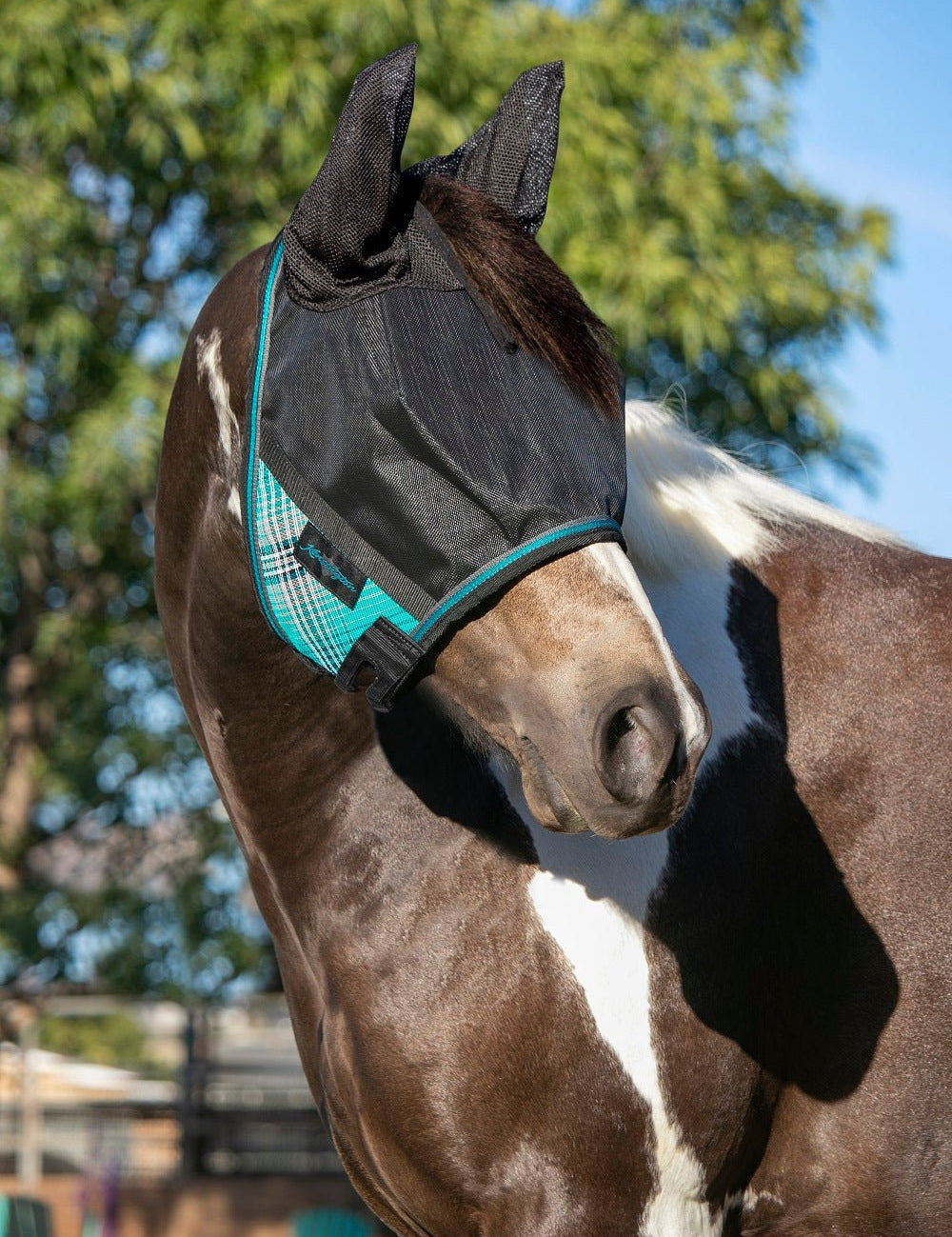 90% UV Fly Mask CatchMask UViator - Soft Mesh Ears & Forelock Opening - Kensington Protective Products - Equiluxe Tack