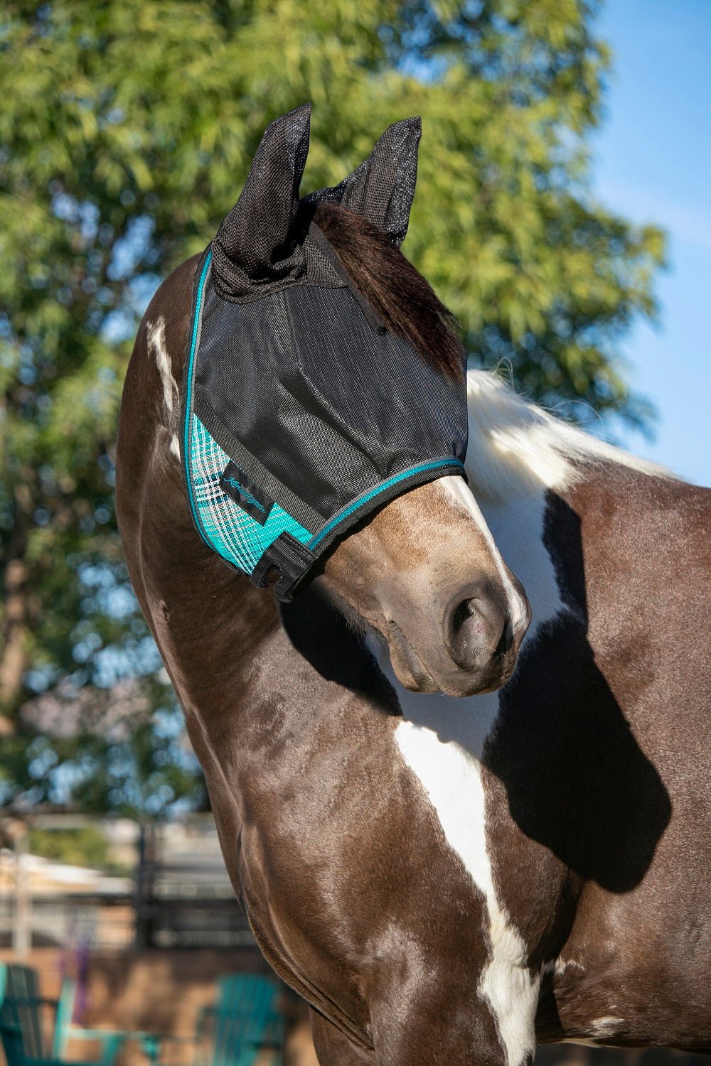 90% UV Fly Mask CatchMask UViator - Soft Mesh Ears & Forelock Opening - Kensington Protective Products - Equiluxe Tack