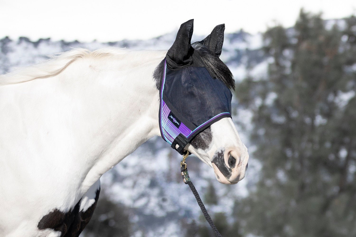 90% UV Fly Mask CatchMask UViator - Soft Mesh Ears & Forelock Opening - Kensington Protective Products - Equiluxe Tack