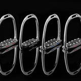 American Equus Limited Edition English Hunter EQ Slim Fillis 7 Crystal Stirrups