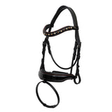 Halter Ego The Aachen Rolled Black Patent Leather Snaffle Bridle