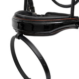 Halter Ego The Aachen Rolled Black Patent Leather Snaffle Bridle