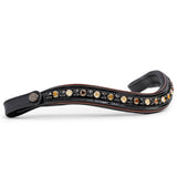 Halter Ego The Aachen Rolled Black Patent Leather Snaffle Bridle