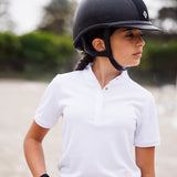 Essex Classics Cambridge Girls Short Sleeve Show Shirt - White