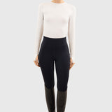Harcour Bluvea Women's Perforated Long Sleeve Crew Neck