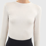 Harcour Bluvea Women's Perforated Long Sleeve Crew Neck