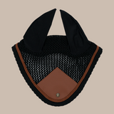 Sixteen Cypress Ear Net, Black & Cognac