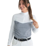 Hannah Childs Clarissa Mesh Long Sleeve Zip Top