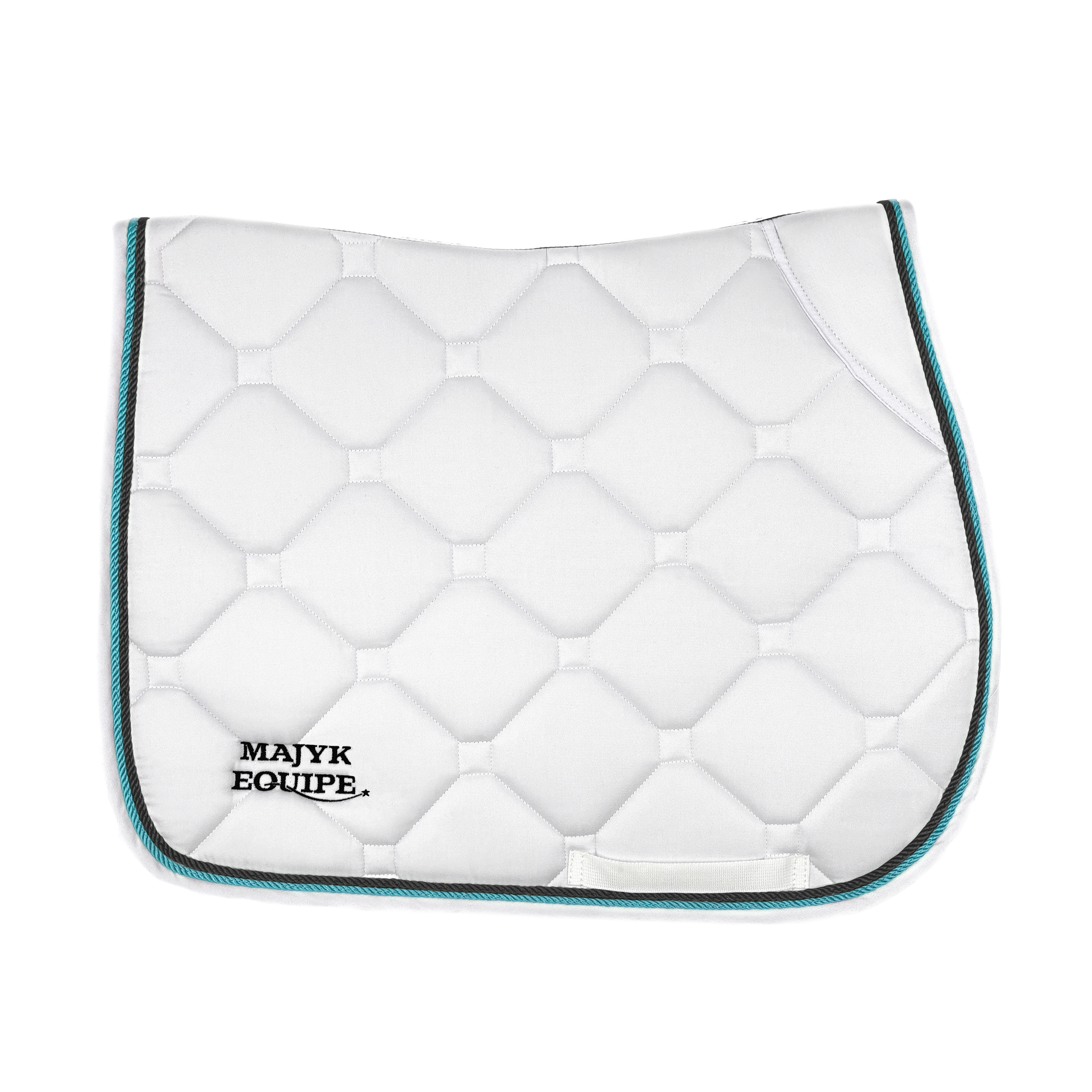 Majyk Equipe White Classica Cotton Euro Saddle pad