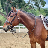 Halter Ego The "Carmel" Brown Leather Anatomical Snaffle Bridle