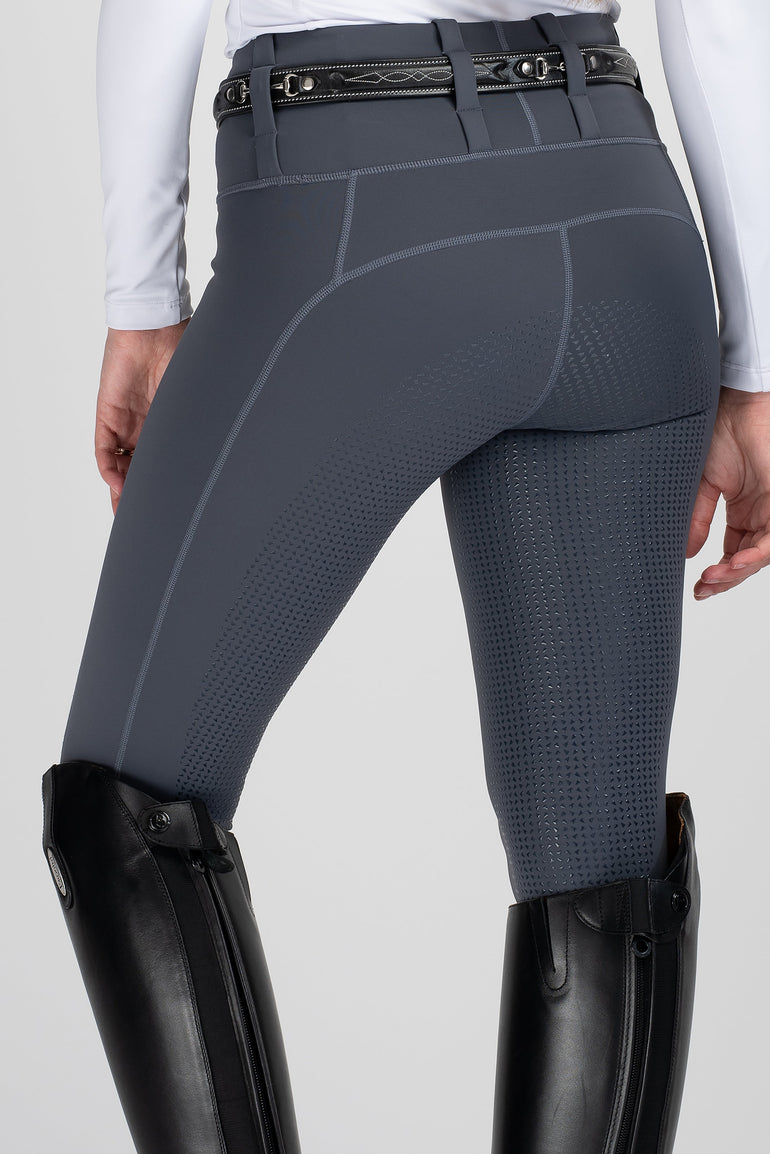 Mochara Full Seat Pull on Breeches Charcoal