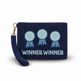 Tucker Tweed Winner Winner Large Beaded Pouch