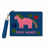 Tucker Tweed Pony Money Medium Beaded Pouch