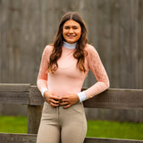 Equistyle Long Sleeve Lace shirt - Peach