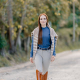 Hannah Childs Cameron Rib Mock Neck Performance Top