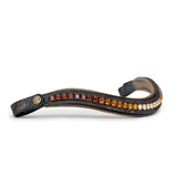 Halter Ego Aspen Leather Snaffle Bridle with Removable Flash