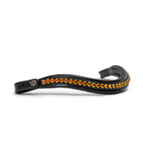 Halter Ego The Umbria Rolled Black Patent Leather Double Bridle