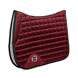Halter Ego Satin Classic Jump Saddle Pad - Crimson Rose