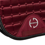 Halter Ego Satin Classic Jump Saddle Pad - Crimson Rose